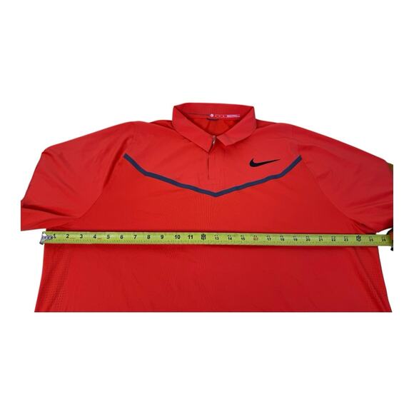 Nike Tiger Woods Velocity Max Blocked Polo Shirt Men XL Orange 833163-852 - Picture 13 of 16